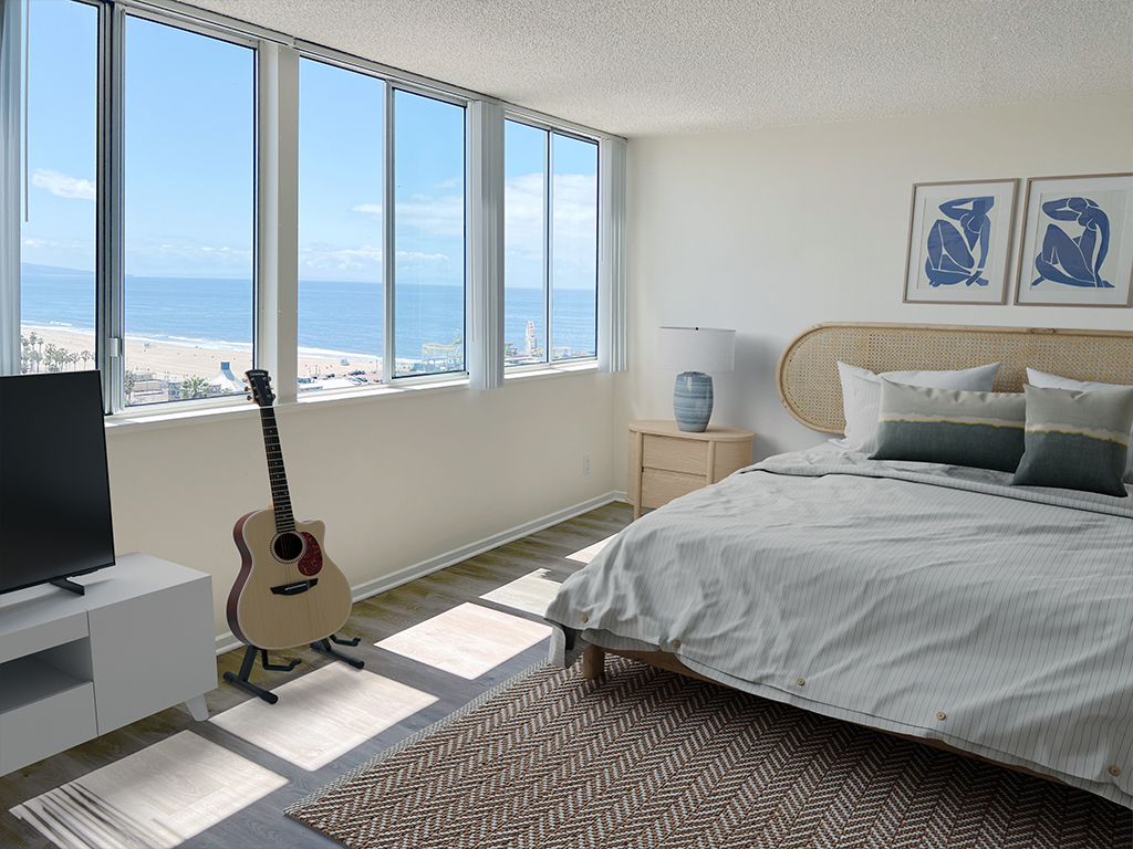 Santa Monica apartment with ocean views